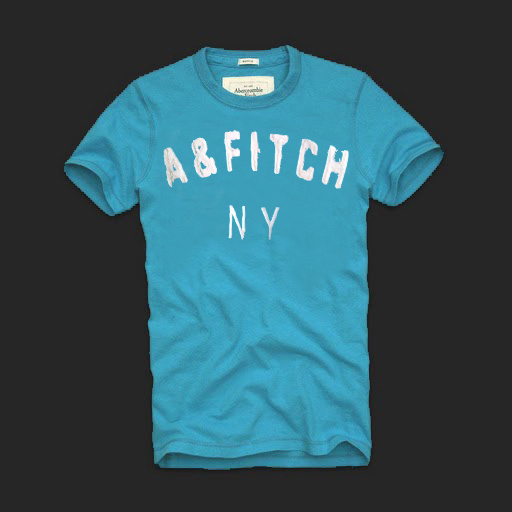 Abercrombie Fitch Hombres De Cuello Redondo Corto Remera AF5290